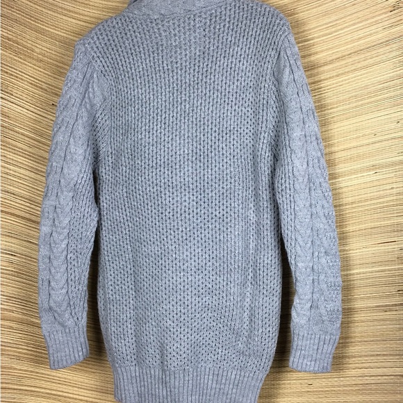 Leif Nelson Knitted Turtleneck Jacket - Winter Cardigan Sweaters Size M - Picture 9 of 14